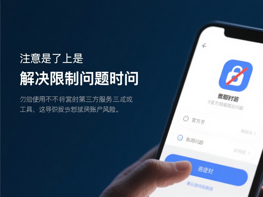 值得注意的是，解决限制问题时，切勿使用不正规的第三